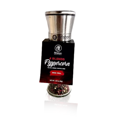 Ariston Peppercorns 4 Blends - Black, Green, White and Red 6.70 oz